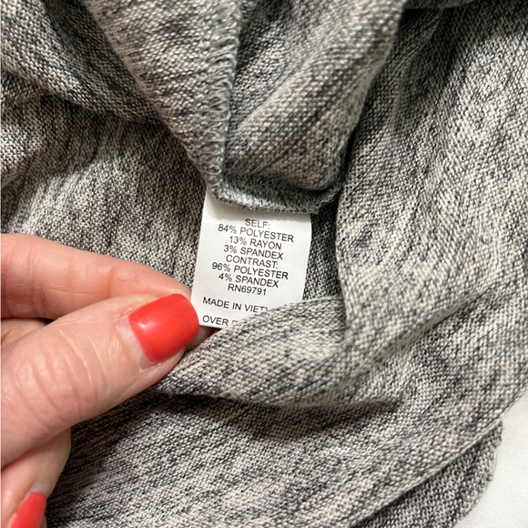 Fig and Flower Boho Embroidered Bell Sleeve Top Gray Womens PM - Picture 8 of 9